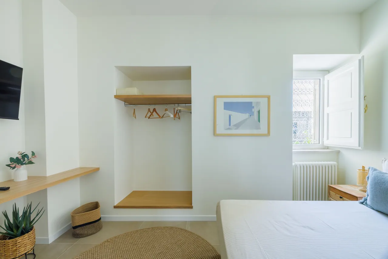 the blue bedroom at Casa Awaya