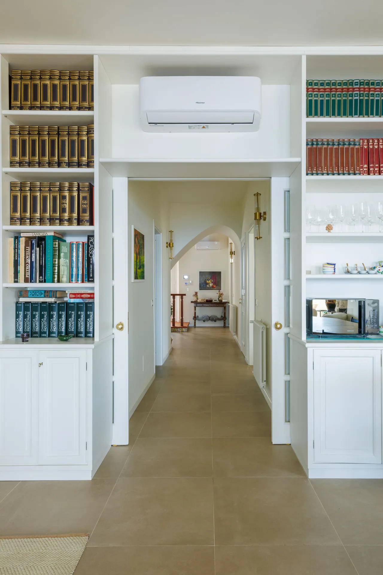 the family library and the reading armchair